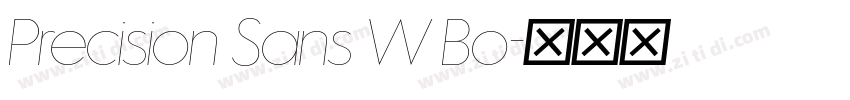 Precision Sans W Bo字体转换 Precision Sans W Bo字体转换